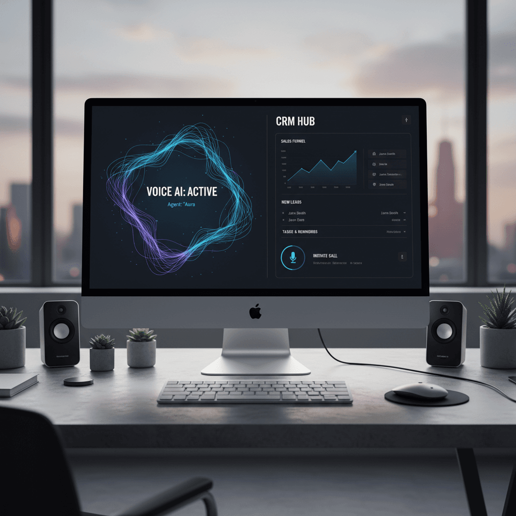 AI Voice Agent and CRM automation dashboard
